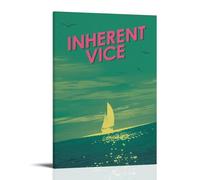 HUWERYWHUY Inherent Vice Poster sur toile - Impression d'art mural esthétique - Peinture d'art moderne pour salon - 50 x 75 cm - Style cadre