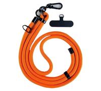 HUWOYG 2pcs 8MMx120CM Bold Long Mobile Phone Lanyard Universal Mobile Phone Lanyard Detachable Neck Cord Anti-Lost Lanyard pour Téléphones Intelligents(Orange)