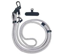 HUWOYG 2pcs 8MMx120CM Bold Long Mobile Phone Lanyard Universal Mobile Phone Lanyard Detachable Neck Cord Anti-Lost Lanyard pour Téléphones Intelligents(Light Grey)