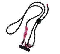 HUWOYG 3pcs Cute Phone Lanyard Adjustable Diameter Outdoor Universal Case Crossbody Shoulder Card Neck Cord Clip Hang Anti-Lost Wrist Strap pour Téléphones Intelligents(Black)