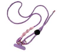 HUWOYG 3pcs Cute Phone Lanyard Adjustable Diameter Outdoor Universal Case Crossbody Shoulder Card Neck Cord Clip Hang Anti-Lost Wrist Strap pour Téléphones Intelligents(Purple)