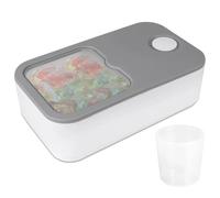 HUWOYG Boîte de rangement avec couvercle coulissant for détergent à lessive, conteneur salle bains, dosettes , perles parfumées, boîtes d'organisation tasse 250ml Pour la buanderie