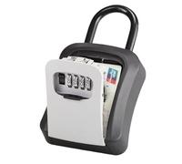 HUWOYG Coffre-Fort Mural à clés avec Mot de Passe 4 Chiffres et Serrure Rangement sécurisée pouvant contenir jusqu'à 5 pour la Maison(Grey)