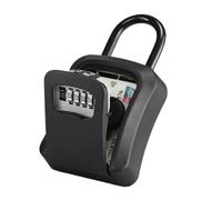 HUWOYG Coffre-Fort Mural à clés avec Mot de Passe 4 Chiffres et Serrure Rangement sécurisée pouvant contenir jusqu'à 5 pour la Maison(Black)