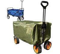 HUWOYG Housse de Protection Robuste for Chariot Jardin, Pliable, for l'extérieur, 90 x 50 45 cm, Anti-poussière, imperméable et Anti-Pluie pour Le Camping(Green)