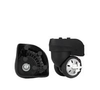 HUWOYG Lot de 2 roulettes universelles for valises à, Accessoires réparation, Mot Passe, for Voyage pour Bagages(L Black)