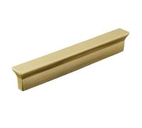 HUWOYG Lot de 4 poignées meubles modernes for placards, commodes, portes d'armoires, tiroirs Pour Armoire Tiroir(Brass Gold 128mm)