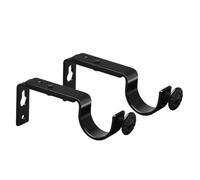 HUWOYG Lot de 4 Supports Tringle à Rideaux 18 22 mm diamètre, Extensibles et réglables, Blancs pour Barres