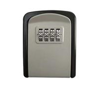 HUWOYG Mini boîte à clés Murale en Alliage avec Serrure Combinaison 4 Chiffres pour la Maison(Black Gray)