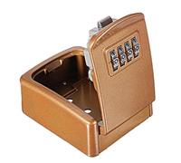 HUWOYG Mini boîte à clés Murale en Alliage avec Serrure Combinaison 4 Chiffres pour la Maison(Gold)