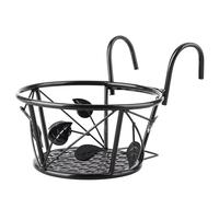 HUWOYG Panier suspendu for Pergola en métal, 2 pièces, for garde-corps, Compatible avec balcon et terrasse, doubles crochets inclus Pour Jardinière