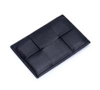 HUWOYG Porte-Monnaie en Cuir, Porte-Cartes Polyvalent, Petit Format, d'identité fabriqué à la Main avec Plusieurs emplacements for Cartes pour Homme Et Femme(Black+11.5 * 8 * 0.5cm)