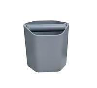 HUWOYG Seau à marc de café grande capacité 1,8 l, seau frapper silencieux, colonne hexagonale, boîte Pour Cuisine(GRAY)