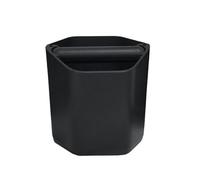 HUWOYG Seau à marc de café grande capacité 1,8 l, seau frapper silencieux, colonne hexagonale, boîte Pour Cuisine(Black)