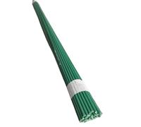 HUWOYG Tige de fleur artificielle en fer plaqué plastique 2mm, 100 pièces, bâtons Simulation 40cm longueur, vert marron blanc, matériel Floral à faire soi-même Pour vos créations DIY(Color 2)