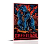 HUWYREWQRH Affiches de Green Day esthétique, art mural vintage sur toile, peinture décorative pour salon, chambre à coucher, 60 x 90 cm, style cadre