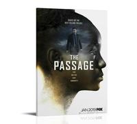 HUWYREWQRH Poster de passage - Impression sur toile décorative vintage pour salon, chambre à coucher, 40 x 60 cm, style cadre