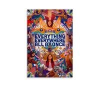 HUWYREWQRH Poster décoratif sur toile « Everything Everywhere All at Once » - Décoration murale vintage pour salon, chambre à coucher, 40 x 60 cm - Style sans cadre