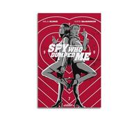HUWYREWQRH Poster esthétique « The Spy Who Dumped Me » - Décoration murale vintage sur toile pour salon, chambre à coucher, 50 x 75 cm, style sans cadre