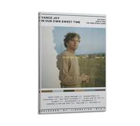 HUWYREWQRH Vance Joy Poster décoratif sur toile « In Our Own Sweet Time » - Décoration murale vintage - Peinture pour salon, chambre à coucher - 60 x 90 cm - Style cadre