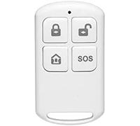 HUXGO, HXA050 W, télécommande sans Fil, Compatible avec Les Panneaux HUXGO, Touche SOS, armement et désarmement du système de sécurité, Blanc