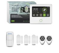 HUXGO® HXA502 Alarme Maison sans Fil GSM 4G & WiFi | Kit Alarme Anti-Intrusion avec 1x PIR Détecteur, 3X Capteurs Porte & Fenêtre | Alarme Appartement sans Abonnement Via App Smartphone