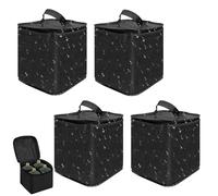 Huxibai 4 Pièces Sac De Rangement du Cylindre De Carburant - Sacs De Protection du Réservoir De Gaz - SacPoêle À Cartouche À Gaz De Camping | pour Le Camping en Plein Air, Cuisine, Voyages