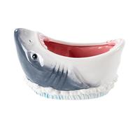 Huxibai Bol Céramique Requin | Bol Céramique Attaque Requin 3D | Grand Conteneur Décoratif à Thème Carton pour Décoration de Fête | pour Salade Snack Popcorn Aliments Secs Fruits Bonbons