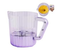 Huxibai Bol pétrisseur automatique, fouet et gobelet mélangeur pour œufs et filtration, outil de cuisine pour battre et laver le riz pour appartement, maison de campagne, restaurant, comptoir