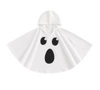 Huxibai Cape fantôme pour petits - Cape de fantôme avec capuche pour se déguiser pour Halloween, fêtes à thème et œuvres de théâtre | carnaval et activités de jeu de rôle