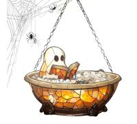 Huxibai Capteurs de lumière pour fenêtre, livre de lecture, décoration d'Halloween pour maison, jardin, balcon, chambre à coucher, cuisine