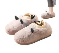 Huxibai Chauffe-pieds rechargeable, pantoufles chauffantes électriques - Chauffe-pieds électrique chauffant des pantoufles confortables en peluche | USB en peluche