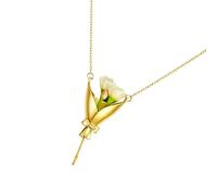Huxibai Collier Bouquet | Chaîne de Cou Bouquet Tendance | Collier Ressort en Cuivre,pour Épouse Ado Mari Fille Grand-Mère Saint-Valentin Anniversaire Fête des Mères