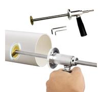 Huxibai Coupe-tuyau intérieur, coupe de tuyau en PVC intérieur, coupe de tuyau portable avec échelle, profondeur de coupe réglable de 7 pouces, outils de coupe interne