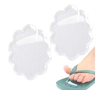 Huxibai Coussinet de protection pour tongs entre doigts - Intercalaires antidérapants - Séparateurs lavables autocollants transparents antidérapants unisexes pour voyages et activités de plein air