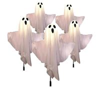 Huxibai Décorations d'Halloween pour extérieur - Décoration effrayante solaire fantôme - Décoration effrayante pour fêtes et extérieur de maisons hantées