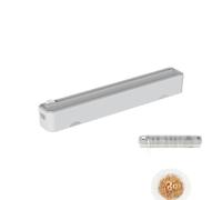 Huxibai Dérouleur de Film Alimentaire - Support Magnétique Rechargeable | Distributeur Rechargeable pour Film Alimentaire À Installation Murale - pour Armoire, Tiroir Et Papier