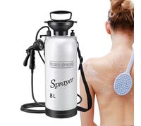 Huxibai Douche Portable pour Camping, Pompe à Eau Portable pour Douche de Camping, pulvérisateur de Bain pour Salle de Bain, Nettoyage, Camping, randonnée, Lavage de Voitures, arrosage des et