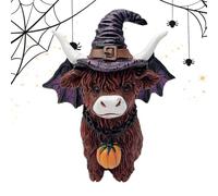 Huxibai Figurine de Highland | Décoration de maison style ferme avec bétail des hautes terres - Figurine décorative à collectionner pour bureau, maison, jardin, intérieur, extérieur, plateaux