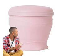 Huxibai Gobelet pliable, gobelet de voyage de 18 cl avec couvercle et cordon | Tasse réutilisable pour boissons froides, jus, café, cuisine, maison, randonnée, voiture et plage