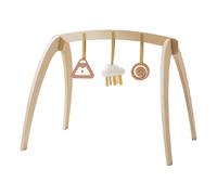 Huxibai Gymnase d'activités pour bébés - Jouets éducatifs en bois pliables | Gym de mobilité fine pour bébé sur le sol | Pour garçons et filles Baby Shower Anniversaire Utilisation en intérieur et