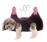 Huxibai Hamac pour chiens pour couper les griffes - Hamac pour chiens - Hamac de relaxation, support de toilette pour chat de relaxation, cintres pour chats, lit de toilette respirant réglable