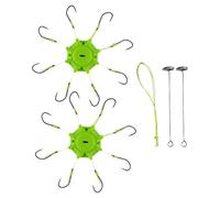 Huxibai Hameçon de pêche - hameçons ronds pour poissons de mer et rivière - Accessoires de pêche portables et durables pour rivière Lac Bateau Kayak Débutants Perche