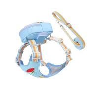 Huxibai Harnais Pour Chien | Accessoire Réfléchissant avec Sac à Fermeture Éclair | Set Harnais Et Laisse Pour Chiot - Pour Chiots Et Chiens De Toutes Tailles Pour Balades Sportives Randonnées Et Jeux