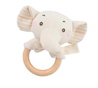 Huxibai Hochet doux pour bébés - Hochet relaxant à agiter à la main - Jouet éducatif en forme d'éléphant ours lapin lion pour bébés garçons et filles