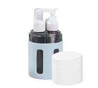 Huxibai Kit de Flacons de Voyage,4-en-1 Vaporisateur Vide Rechargeable - Set de 4 Flacons Distributeurs de Voyage,pour Shampoing, Après-Shampoing, Gel Douche, Parfum, Outdoor, Hôtel, Gym