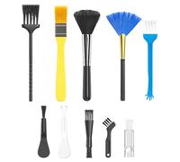 Huxibai Kit de nettoyage pour clavier, 10 outils de nettoyage pour clavier, poussière, manuel pratique pour console, souris, tablette, voyage