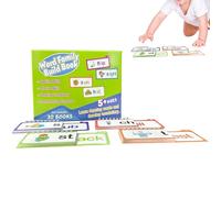 Huxibai Livre De Construction des Familles De Mots - Jeu Éducatif D Apprentissage du Vocabulaire | Cartes Flash De Vocabulaire - pour La Maternelle, Le Préscolaire, L'école À La Maison, La Lecture