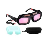 Huxibai Lunettes De Sécurité Pour Le Soudage - Masque de Soudage pour Chalumeau,Protection Faciale Aérée Anti-UV Léger et Ajustable pour Travail du Métal et Fabrication