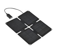 Huxibai Panneau solaire chargeur portable | Panneau solaire compact avec prise | Accessoire multifonctionnel pliable pour camping avec haute efficacité pour téléphones portables, caméras de sécurité